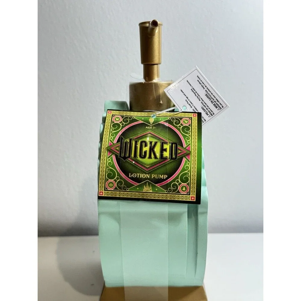 Wicked Glinda & Elphaba, Emerald City Lotion Pump Dispenser New